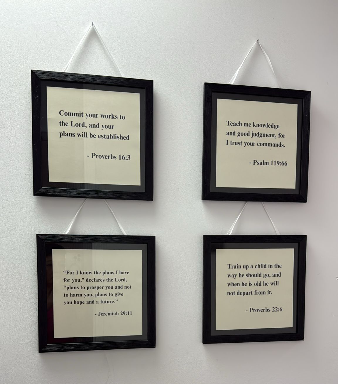 Bible quotes frames