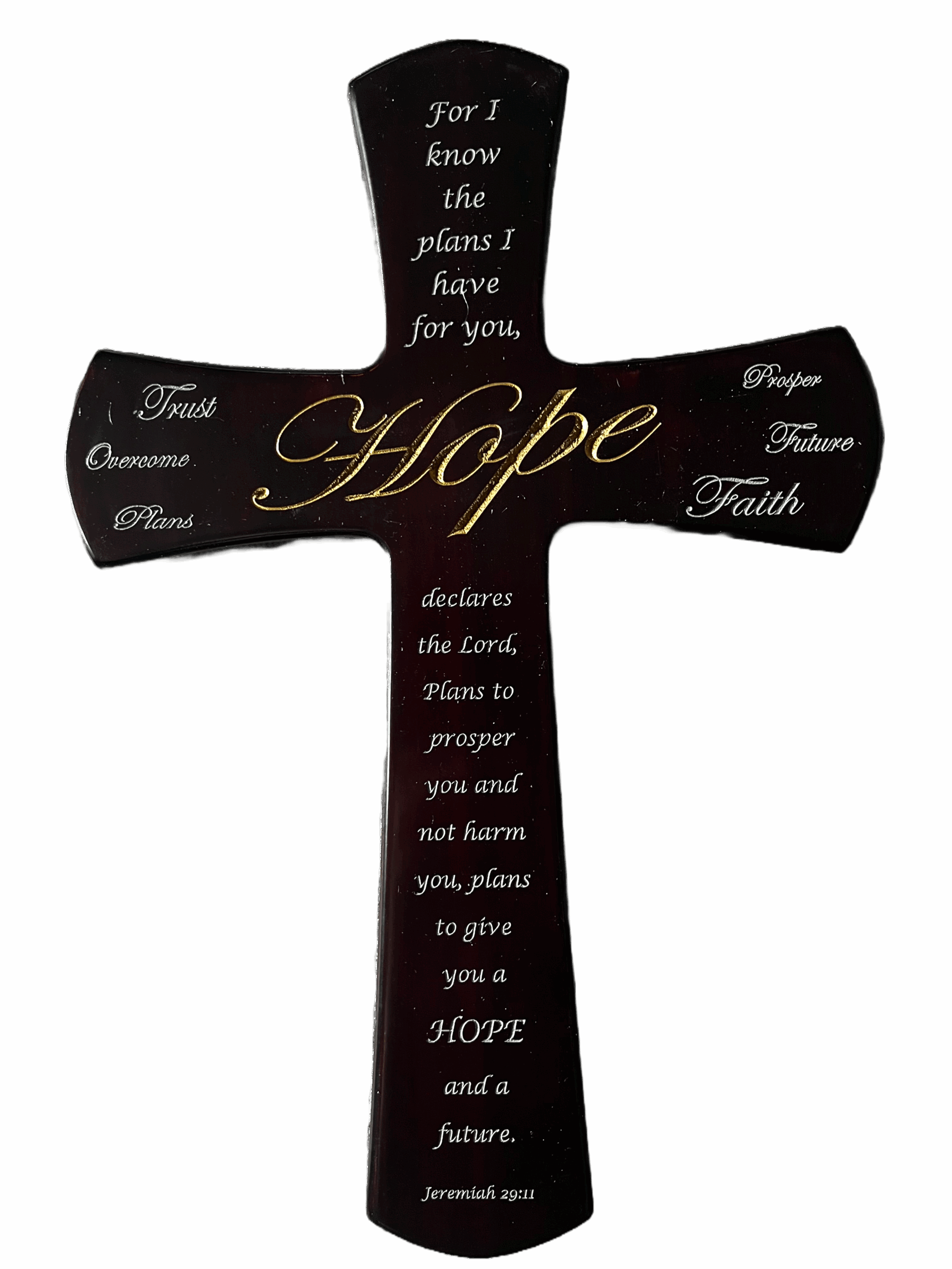 Future hope cross transparent